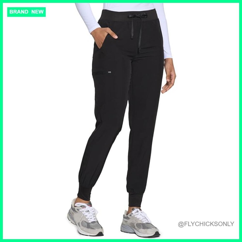 Stretch Jogger Scrub Pants with 5 Pockets, Slim Fit for Medical Professionals